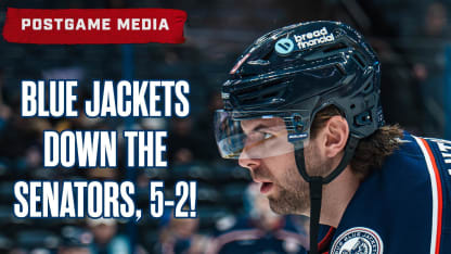 Blue Jackets Win 5-2 Over the Senators! | Postgame Media