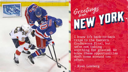POSTCARD: Lomberg checks in after Game 1 in New York
