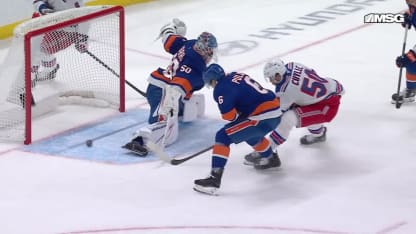 NYR@NYI: Cuylle scores goal against Marcus Hogberg